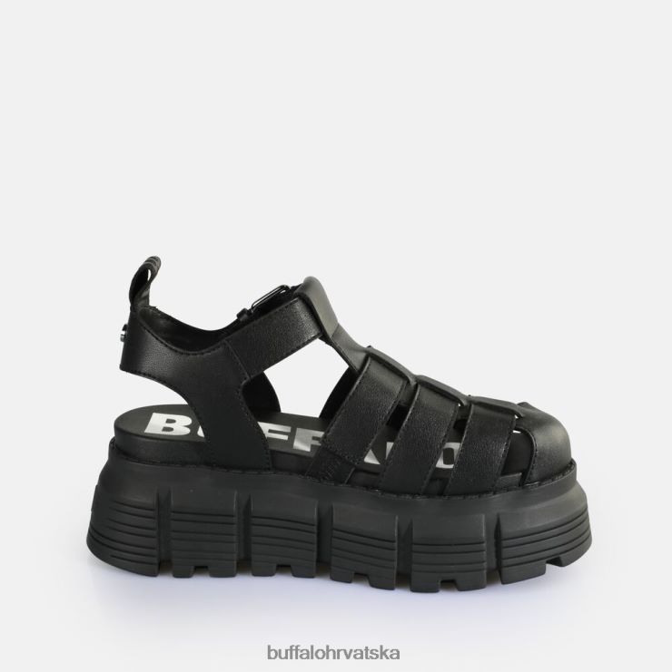 crno Buffalo ava fisher sandale s platformom veganske |sandale TDD6T572